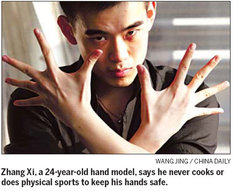 Hand model grabs his big opportunity