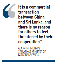 China investment benefits Sri Lanka