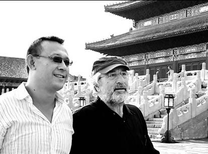 Jiang Wen shows 'God Father' around town