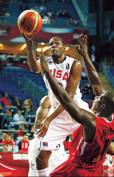 Practice is harder, Durant says