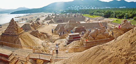Sands of time wash over Zhujiajian