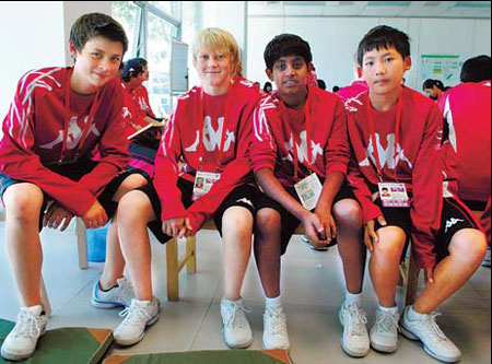 Ball boys and girls bring extra energy to the court