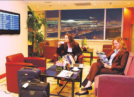 Waiting room for travelers