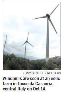 Medieval Italian town blows hot on wind turbines