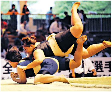 Women force a break from sumo tradition