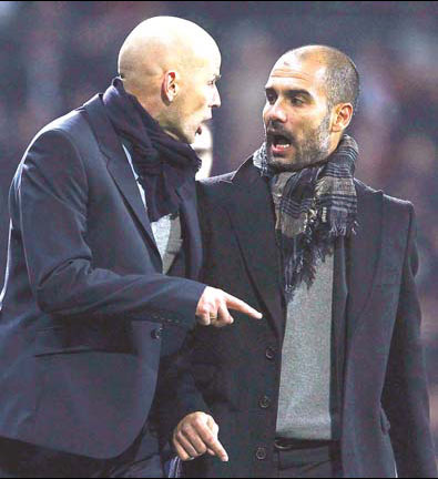 Barcelona coach Guardiola loses cool in Copenhagen