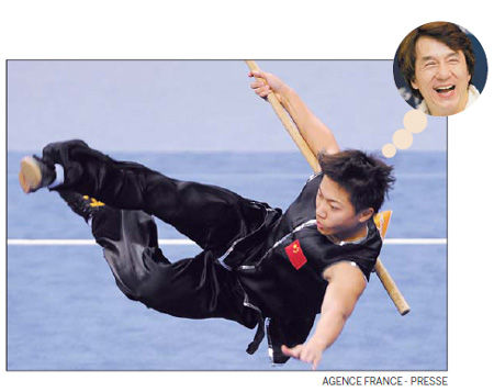 Wushu winner credits Jackie Chan