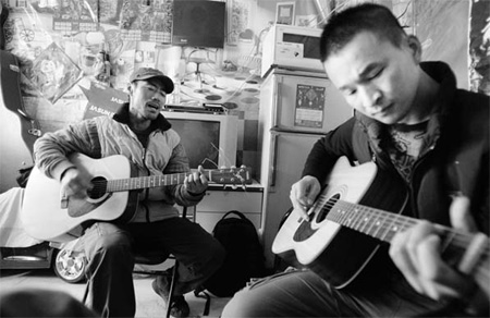 Busking in luck's glory