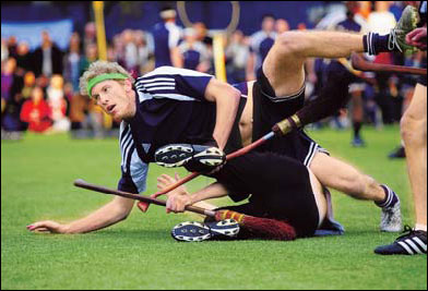 Broom-wielding Quidditch players sweep New York