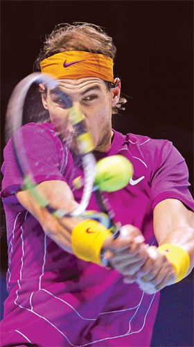 World No 1 Nadal powers on