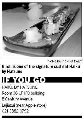 Seduced by the poetry of sushi
