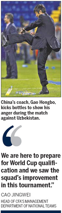 China coach Gao backed by officials despite early exit