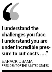 Obama steps up efforts to woo business groups