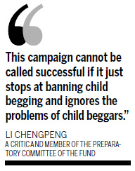 Fund will help child beggars