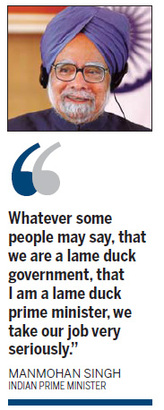 India's PM presses on despite scandals