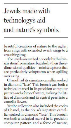 High jewelry unzips ... and out come the birds and bees