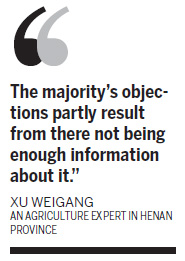 Public has doubts over modified food