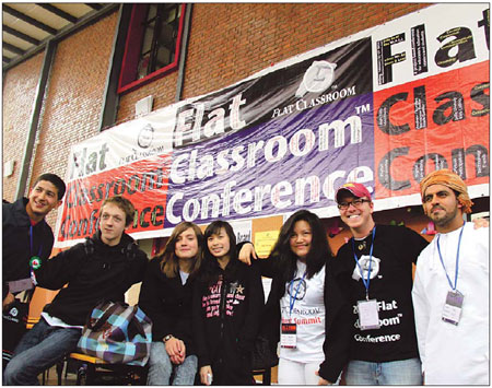 Students flatten their classroom