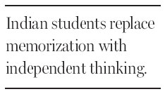 Skipping over rote in Indian education