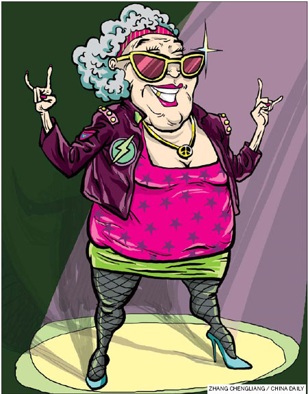 Aging with grace is old hat