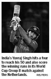 Yuvraj relishes the spotlight