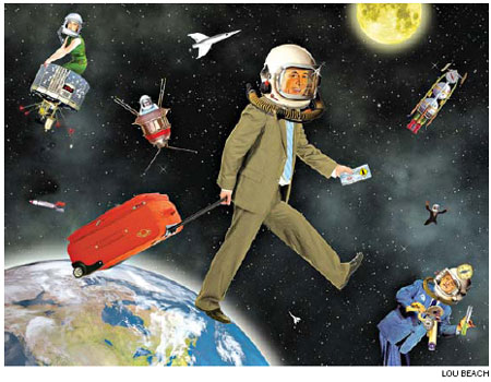 Next stop,frequent fliers in space
