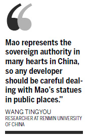 Developer apologizes for Mao statue damage