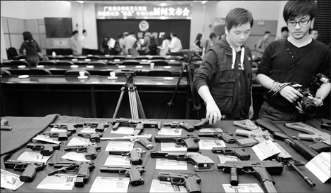 Guangdong police target gun crimes