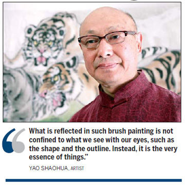 Quiet roar of brushwork tigers