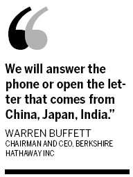 Buffett keen to invest in Japan