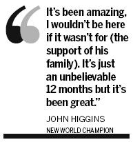 Higgins crowned world champion