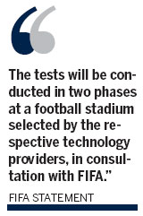 FIFA to test goal-line equipment by July 2012