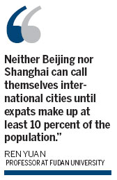 Beijing 'yet to become' an int'l city