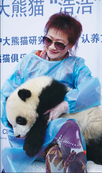 Property company becomes adoptive parent of cute panda