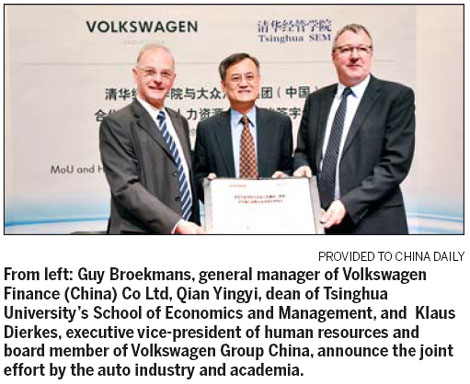 VW joins Tsinghua for a view of the auto future