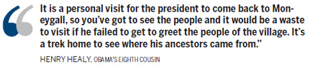 Obama-mania in Irish village for prodigal son's return