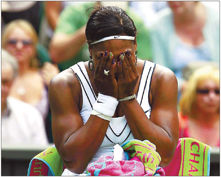 Serena in tears after emotional return