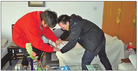 Helping the elderly and sick
