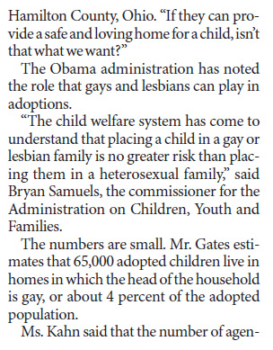 Same-sex couples increase adoptions