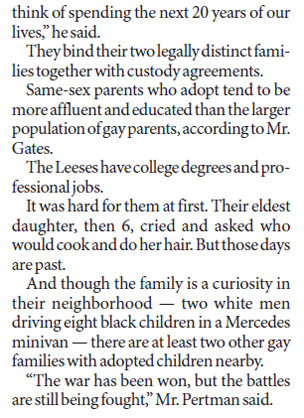 Same-sex couples increase adoptions