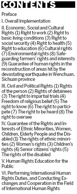 Report on Human Rights Action Plan