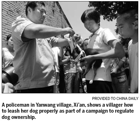 Revision to put limits on dog raising in Xi'an