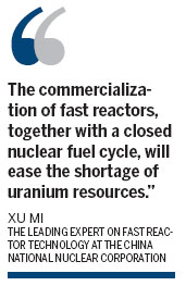 Switch flicked at experimental fast reactor