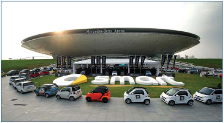 Kobe Bryant, smart car in the spotlight
