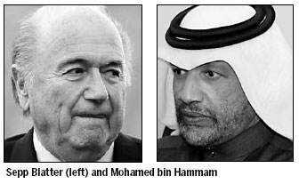 Bin Hammam declares 'war' on Blatter after ban