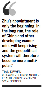 High-level posts show increasing Chinese role