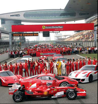 Ferraris fire up