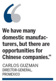 Mexican energy and electronics industries seek Chinese capital
