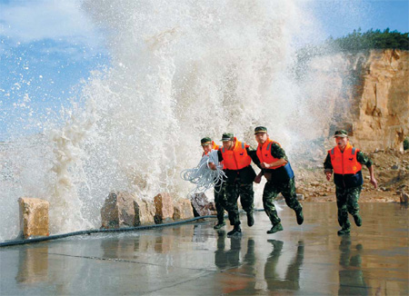 Coast girds itself for Typhoon Muifa