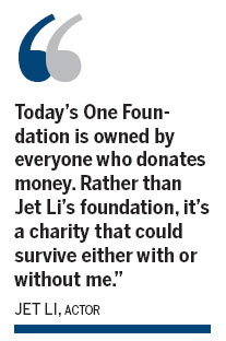 Jet Li wades into charity transparency row